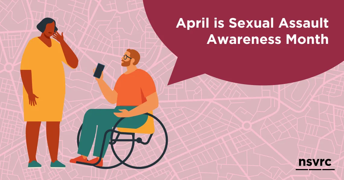 People discussing Sexual Assault Awareness Month.